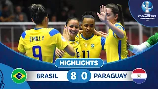 CA FUTSAL FEMENINA | Brasil 8-0 Paraguay | Highlights