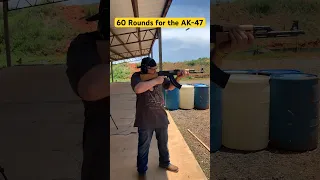 60 Rounds For an AK-47? That’s right let’s see what it does! #ak47 #shooting #recoil #firearms