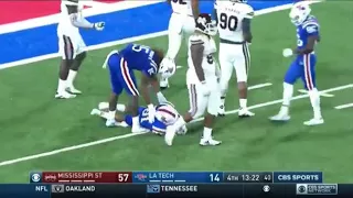 LA Tech Loses 87 Yards on a Single Play vs Mississippi State