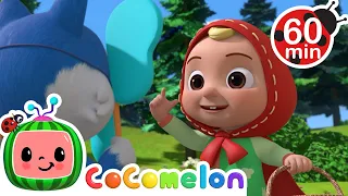Little Red Riding JJ | 🌈 CoComelon Sing Along Songs 🌈 | Preschool Learning | Moonbug Tiny TV