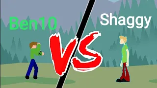 Ben10 vs Shaggy mui | StickFight (Sticknodes) pro