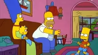 "Сімпсони". Гомер і Барт. "Ходімо, тату, я хочу в туалет"