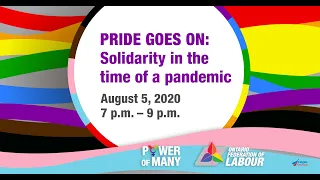 Webinar –Pride goes on: Solidarity in the time of a pandemic