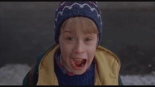 Home Alone 2 - Marv and Harry chase Kevin (in reverse)