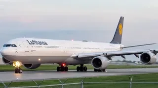 Lufthansa Airbus A340-600 (A346) landing & departing Montreal (YUL/CYUL)