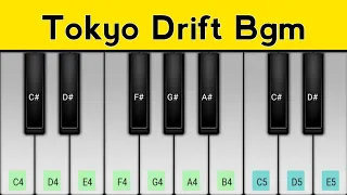 Tokyo Drift Song | Bgm | Piano Tutorial | Teriyaki Boyz