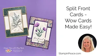 Split Front Cards - Wow Cards Made Easy!