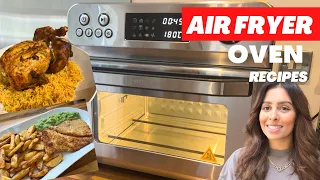 AIR FRYER RECIPES | HYSapientia AIR FRYER OVEN | Lightly Dusted Cod & Chips & Rotisserie Chicken