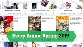 All Spring Anime 2019