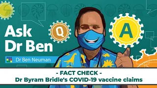 FACT CHECK - Dr Byram Bridle's COVID-19 vaccine claims #AskDrBen #CoronavirusQuestions