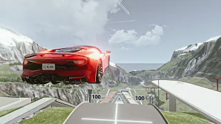 Satisfying High Speed Cars Jump Crashes #1 - BeamNG Drive | ELNejanaGames