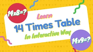 14 Times Table Quiz | Learn 14 Multiplication Table