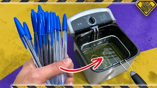 Deep Frying 50 Pens... What Could Go Wrong?