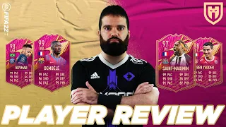 DEMBELE 99 VS NEYMAR 98 VS SAINT MAXIMIN 97 VS BEN YEDDER 98 FUTTIES /// FIFA 22 PLAYERS REVIEW