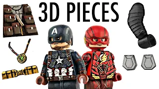 How To Make Custom LEGO Minifigs - 3D Pieces & Accessories! EP4