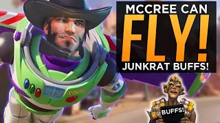 McCree Can Fly! & Junkrat BUFFED! - NEW Overwatch Experimental Patch