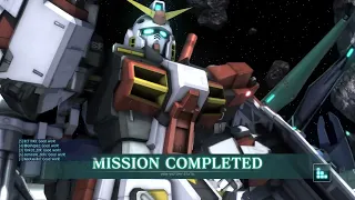 Gundam Battle Operation 2, Gundam Unit 5 vs Silver Haze kai, facing down space S-!