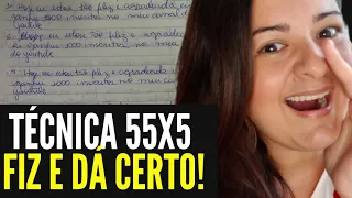 Técnica 55x5 Para Realizar Desejos! Minha experiência!