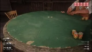 Red Dead Redemption 2 Playing Poker in tumbleweed