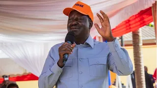 Raila Odinga roars in Meru after exposing Ruto's plan to make Chebukati Kenya's Chief Justice!!