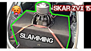 Skar zvx 15” subwoofer on 1800 watts!