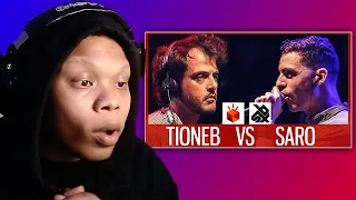 AMERICAN Reacts to TIONEB vs SARO | Grand Beatbox LOOPSTATION Battle 2017 | FINAL