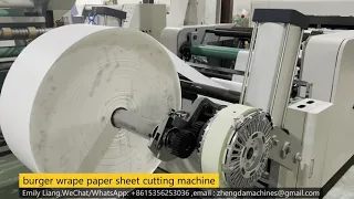 Small paper cutting machine and sheet machine ,Hamburger Sandwich Wrapping Paper Cutting Machine