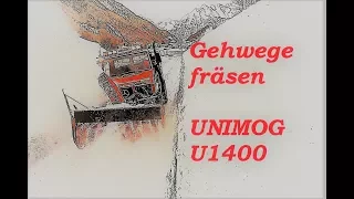 ❄️Winter service extreme❄️ Unimog U1400 with Snow blower