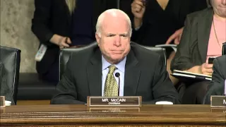 John McCain calls anti-war protesters 'low-life scum' at Henry Kissinger testimony