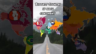 Biggest Country In Each Continent #countryball #polandball #subscribe #phonk #viral #sub #map