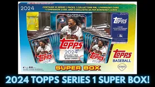 2024 TOPPS SERIES 1 BASEBALL SUPER BOX! #2024topps