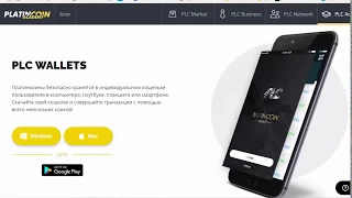 PlatinCoin.Установка PLC WALLET/Сохранение данных WALLET/импорт WALLET