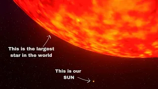 Our sun vs UY Scuti size comparison