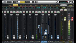 Soundcraft UI24r Mixer - Adding global FX to Aux sends