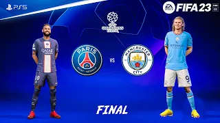 FIFA 23 - PSG vs Manchester City - UEFA Champions League Final | PS5™ Gameplay [4K60]