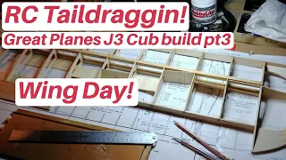 RC Taildraggin! Great Planes J-3 Piper Cub build video #3