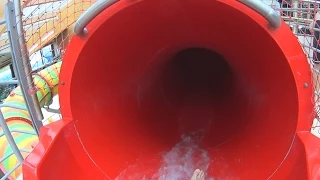 Red Tube Water Slide at Aquapalace