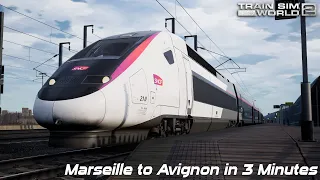 Marseille to Avignon in 3 Minutes on a TGV Duplex - Timelapse - Train Sim World 2