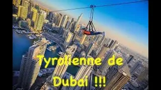 Tyrolienne urbaine la plus longue au monde à Dubai !!! Xline