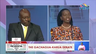 Karua, Rigathi clossing remarks | Deputy Presidential debate