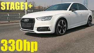 ТЕСТ ДРАЙВ AUDI A4 B9 Stage1 330HP - KIA STINGER V6 не нужен!