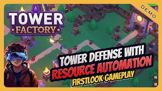 AUTOMATE Resources and Destroy The DARK FORTRESS  - Tower Factory  [Chapter 01]