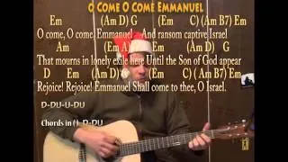 O Come O Come Emmanuel (Christmas) Strum Guitar Cover Lesson with Chords/Lyrics