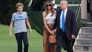 Barron Trump Carries Fidget Spinner as He Finally Moves Into The White House