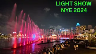 Singapore New Year Evening Light Show 2024 at Marina Bay Sands
