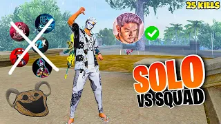 NEW SOLO VS SQUAD KING - ARISED !!🗿💀