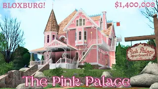 The Pink Palace in Bloxburg - Tour and Speedbuild Part 1 (For Leah Ashe)