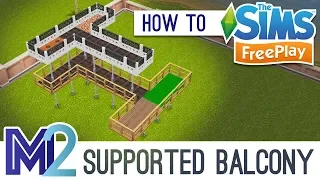 Sims FreePlay - Support Post Balconies (Tutorial)