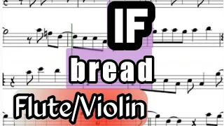 If David Gates Bread I Flute or Violin Sheet Music Backing Track Play Along Partitura