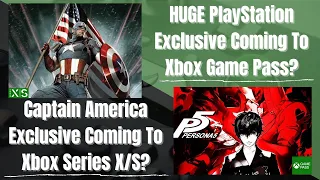 Persona 5 Coming To Xbox Game Pass Says Insider! HUGE Captain America EXCLUSIVE Coming To Xbox?